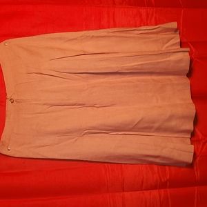 ADELAAR Peach Flare Dress Skirt